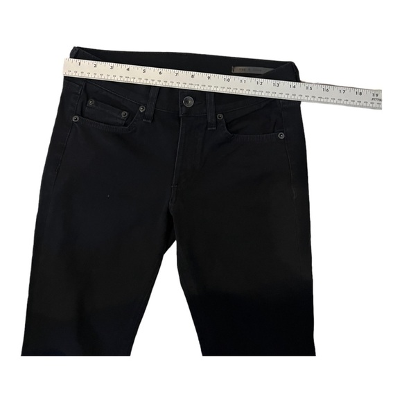 Rag and Bone Black Equestrian Cotton Blend Stretch Jeans 27 - Picture 9 of 10